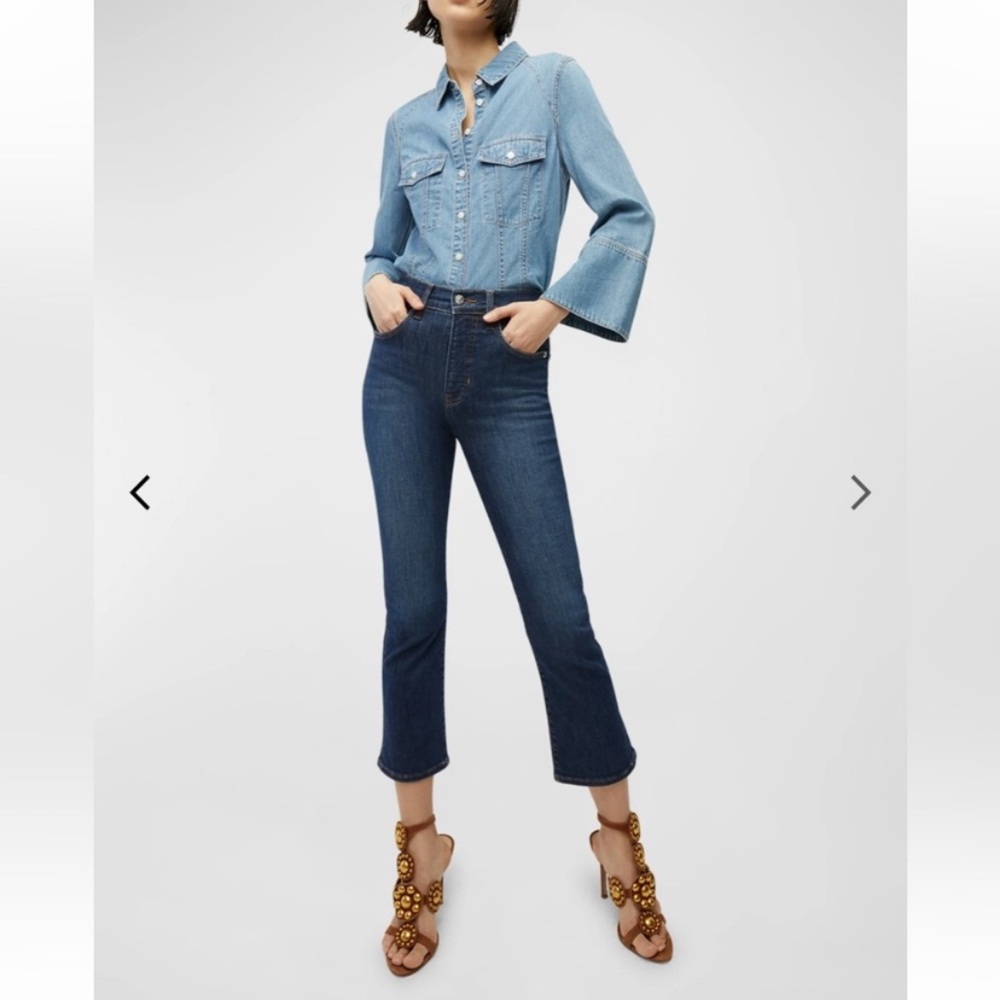 Veronica Beard Carley Kick Flare High Rise Jeans Size 25